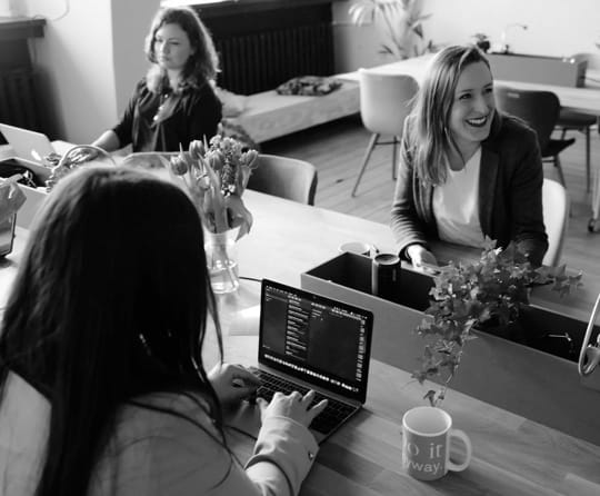 Group of people working on computers